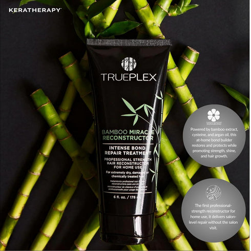KERATHERAPY Bamboo Miracle Reconstructor Bond Repair Treatment, 6 oz., 178 ml - Vegan Thermal Protection & Hair
