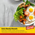 Set 240 Count Glad Clear Disposable Cutlery with Heavy Duty Plastic Forks, Knives, and Spoons, Reusable Dishwasher Safe
