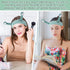 Spa Headband Facial Makeup Head Band Microfiber Soft Coral Fleece Hair Wraps, Cute Snail Cartoon Christmas Accessories