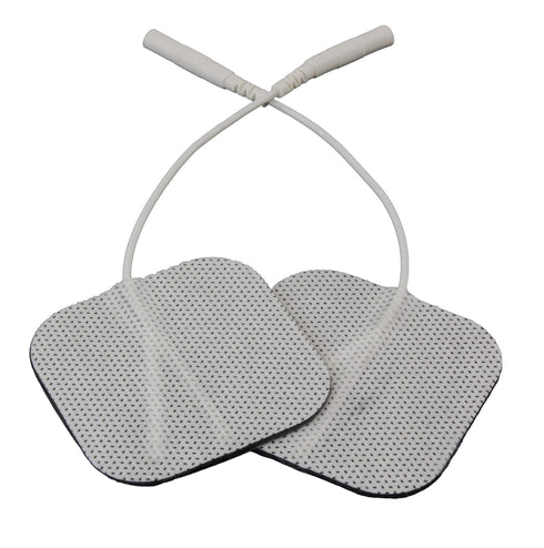Roscoe Medical TENS Unit Electrode Pads, Premium Replacement Pads, 2" x 2", 8 Count, Reusable