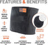 Everyday Medical Plus Size Umbilical Hernia Support Belt - Pain Relief for Hernias, L/XL