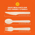 EQUO Wooden Disposable Forks, Pack of 15, Plastic-free, Home-compostable Utensils for Parties and Events