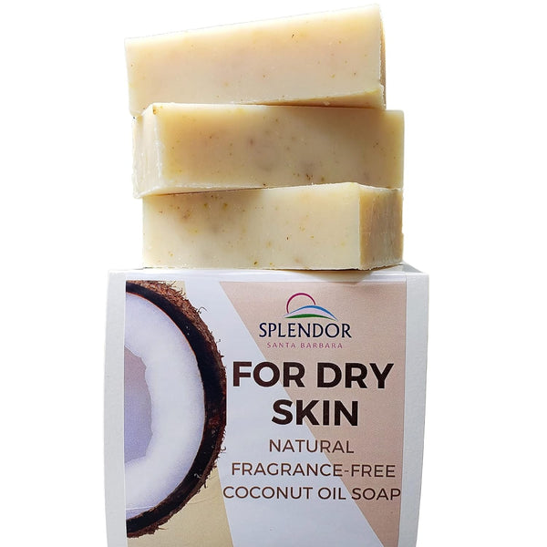 Natural Face & Body Bar Soap – Handmade, Vegan, Unscented, Gentle with Aloe & Calendula