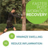 Thigh Compression Sleeve - X-Large Black Brace for Sciatica Pain Relief and Leg Support