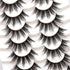 Veleasha False Eyelashes - 7 Pairs Wispy Faux Mink Lashes, Fluffy Handmade Fake Eyelashes for Natural Look