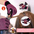MORGLES Heat Resistant Gloves - 2 Pcs Professional Heat Gloves for Hair Styling with 6 Hair Clips & 2 Styling Combs