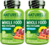 NATURELO Whole Food Multivitamin - Vitamins and Minerals Supplement for Teenage Boys, 60 Count (Pack of 2)