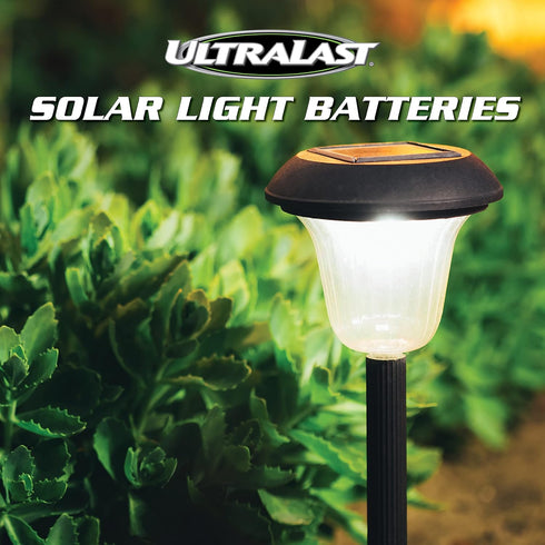 ULNMH413AAASL 1/3AAA Solar Rechargeable Battery, NIMH 1.2V 150mAh, 4-Pack for Outdoor Garden Solar Lights