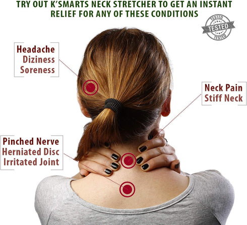 Pinched Nerve Neck Stretcher Cervical Traction Device for Home Pain Treatment | Inflatable Spinal Decompression Collar