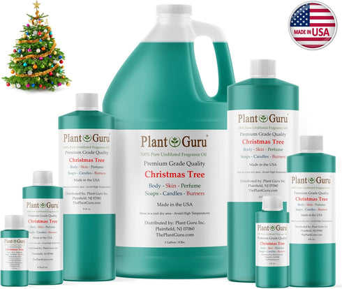 Christmas Tree Fragrance Oil 8 fl. oz. Holiday Scented Oil for DIY Soap Making, Candles, Bath Bombs, Body Butters. Used in Aromatherapy Diffusers, Burners and Warmers. Great for Lotions and Creams.
