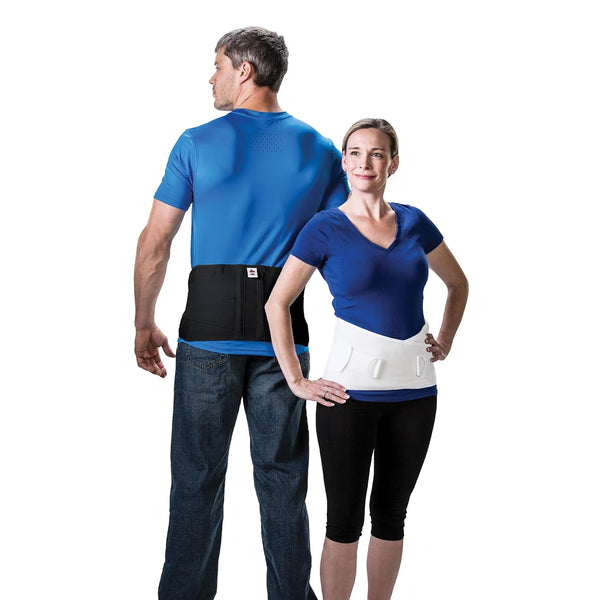 Adjustable Corfit LS Lumbar Support Back Brace for Pain Relief, Men/Women, Black, XLarge