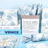 Whaline 100 Sheets Ocean Tissue Paper, Sea Shell Starfish Gift Wrapping Paper for Summer Wedding and Baby Shower