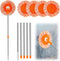 Wall Cleaner Mop with 90" Long Handle, Baseboard Cleaner Tool Duster, Round Dust Mop with 5 Replacement Pads