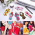 shynek Chapstick Holder Keychain - 40Pcs Lip Balm Holder Keychain Set (Neoprene, Multicolor, Portable for Women)