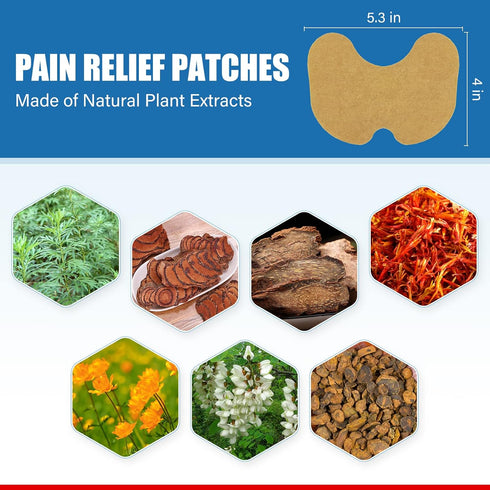 Knee Pain Relief Patches, 48 Pcs Long Lasting Warm Patch for Joint Pain, Neck and Shoulder Muscle Soreness