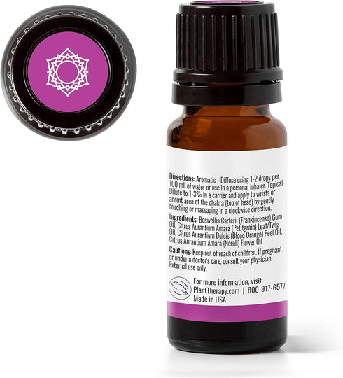 Plant Therapy Chakra 7 Higher Connection Essential Oil Blend 10 mL (1/3 oz) - 100% Pure, Undiluted