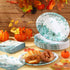Maxdot 100 10 12 Inch Set 50 Pcs Fall Plates and Napkins x Heavy Duty Oval Thanksgiving Paper Plates Disposable