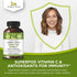 Organic Veda Moringa & Matcha Green Tea Extract Supplement - Energy Boost & Metabolism Support, 60 Count Moringa