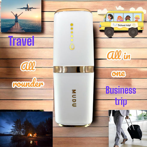 Travel Toothbrush Case, Dental Kit Holder with Toothpaste Storage, Ideal for Bathroom, Camping, and Business Trips
