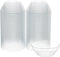 R-kay 10 Oz Clear Plastic Bowls, 50 Pack Disposable Heavy Duty Ice Cream and Dessert Bowls for Party