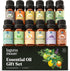 Essential Oils Set - 12 Pcs Premium Grade Oils for Diffusers, Candle Making, Soap, Natural Aromatherapy for Home