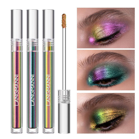 Jolilab Metallic Liquid Chameleon Eyeshadow, Long-Lasting Holographic Glitter Multichrome Makeup