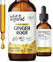 Ginger Liquid Extract - Organic Ginger Root Drops - Vegan, Alcohol Free Tincture - 2 fl oz