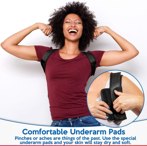 Posture Corrector for Men and Women, Adjustable Upper Back Brace for Clavicle Support and Pain Relief
