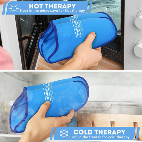 Pack Pack 1 Gel Ice Slippers - Hot & Cold Therapy for Neuropathy Relief & Foot Care, Cooling Gel Comfort for Swollen