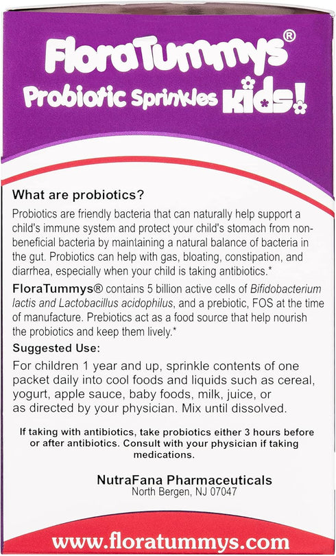 Probiotics for Kids, 30 Taste-Free Powder Packets, Non-Dairy, Gluten Free, Sugar Free, Vegan