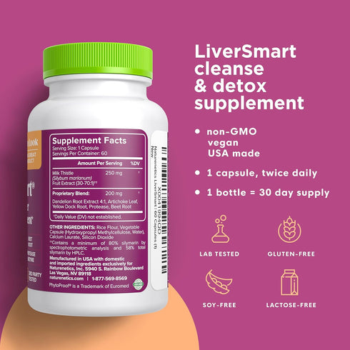 Liver Cleanse & Repair Formula with European Milk Thistle - Silymarin, Artichoke, Dandelion Root, Yellow Dock Root, Beet - Liver Support, Liver Health, Liver Supplement, Liver Renew, Liver Aid 1
