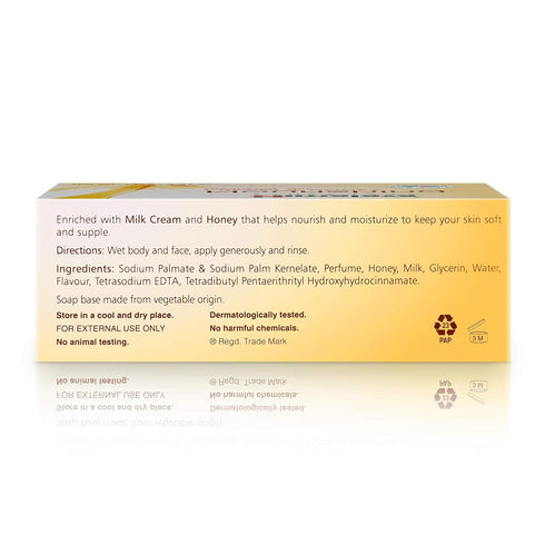 Himalaya Nourishing Cream & Honey Cleansing Bar, Face and Body Soap for Soft Skin, 4.41 oz, 6 Pack