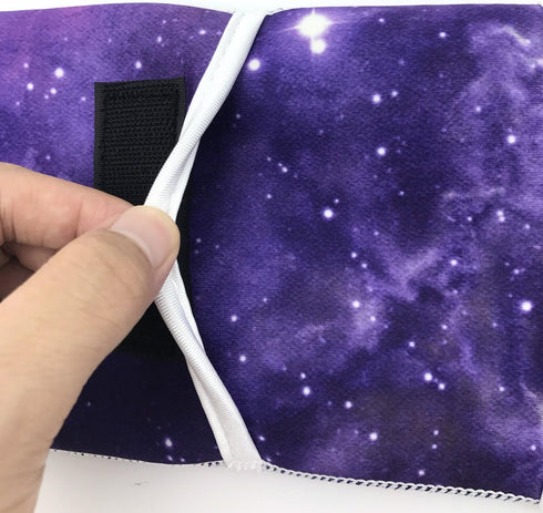 Wanty Purple Sky Hair Straighteners Case with Fastener - Neoprene Curling Iron Holder Travel Cover Pouch