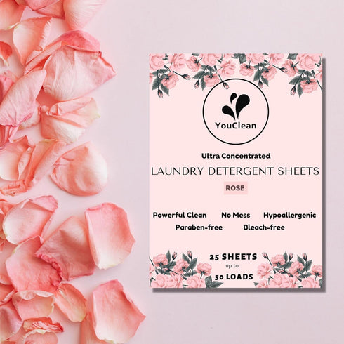 25 Laundry Liquidless Detergent Sheets, 50 Loads, Travel/College/Daily Use, Powerful, Eco-friendly
