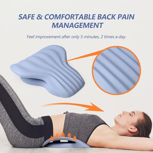 RESTCLOUD Back Stretcher for Back Pain Relief, Lumbar Stretcher Device for Spinal Stenosis, Herniated Disc, Sciatica