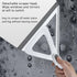 Multifunction Magic Broom - Rubber Squeegee Broom with 53" Long Handle for Floor Cleaning, Grey