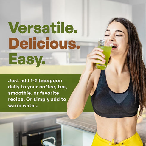 Go Nutra Spirulina Powder Organic | Pure Non-GMO Superfoods for Antioxidant, Minerals, Fiber & Protein | Vegan Friendly