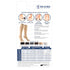 Truform Short Length Compression Stockings 20-30 mmHg, Closed Toe, Black, Medium for Men and Women