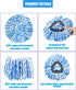 8 Pack Mop Replacement Heads, 100% Microfiber Spin Mop Refill Head for RinseClean 2-Tank System, Floor Cleaning.
