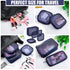 Weewooday 4 Pcs Mesh Makeup Bag, Travel Toiletry Pouch with Zipper, Mini Portable Cosmetic Bag for Daily Accessories