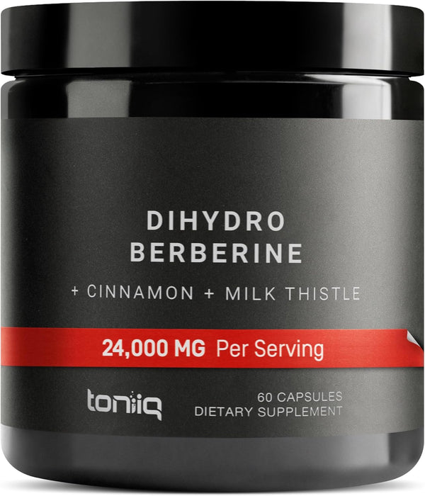 Ultra Concentrated Dihydroberberine Supplement 24,000 mg per Serving with Ceylon Cinnamon, 200mg GlucoVantage
