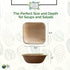 Chic Leaf Palm Leaf Bowls 5.5 Inch 16oz Disposable Bowls Square (25 pc) - 100% Compostable Bamboo Style Biodegradable Bowls - Eco Friendly Party Bowls for Wedding & Catering by Chic Leaf
