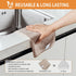 MR.SIGA Microfiber Cleaning Cloths, All-Purpose Surface Towels, Pack of 12, Wheat, 32 x 32 cm
