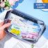 Meanplan 50 Pcs Reusable Pill Pouches, Clear Zippered Pill Bag, Transparent PVC Toiletry Carry Pouch, Travel Organizer