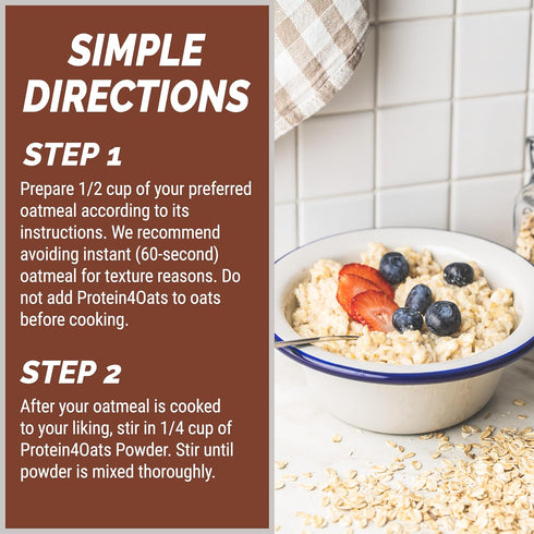 PEScience Select Protein4Oats - Maple and Brown Sugar, 12 Servings, Whey and Casein Blend for Oats