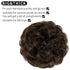 Messy Bun Hair Piece - Thick Updo Scrunchies Hair Extensions for Women Girls, Medium Brown