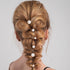 OIIKI 6PCS Pearl Hair Bobby Pins | Decorative Wedding Bobby Pins for Women and Girls in Gold