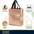 Nush Nush Rose Gold Gift Bags, Medium Size, Set of 12 Reusable Gift Bags with Handles, Pink Gift Bags