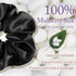 OLESILK Silk Scrunchies Oversized 100% Mulberry - Large for Women Thick Curly Hair Care, Smooth Hair-Ties No Damage for Sleep