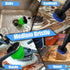 7Pcs Drill Brush Attachment Set, 1/4in Power Scrubber Brush + Extend Long Attachment for Multi-Purpose Cleaning